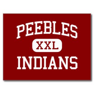 Peebles   Indians   High School   Peebles Ohio Post Card
