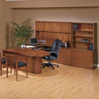OSP Furniture Kenwood U Shape P Top Desk Office Suite