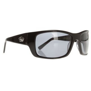 S4 Alkaline Sunglasses Shiny Black/Grey Polarized Lens