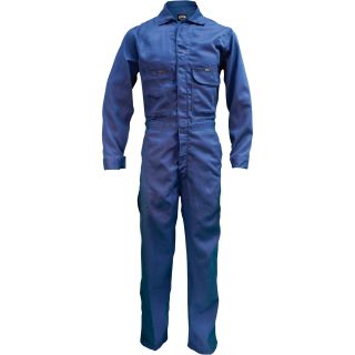 Key Flame-Resistant Contractor Coverall — Navy, 48 Regular, Model# 984.41  Flame Resistant Bibs   Coveralls