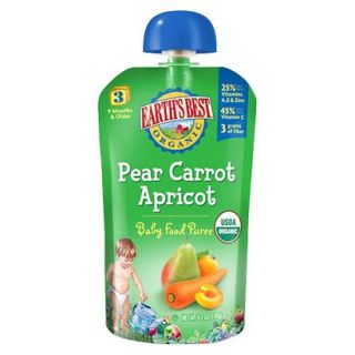 Earths Best Organic Pear Carrot Apricot Stage 3