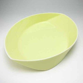 Hakusan Porcelain Leaves series Pasta Plate (yellow) Dinner Plates Kitchen & Dining