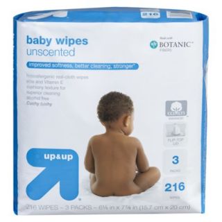 up & up Unscented Botanic Baby Wipes (216 Count)