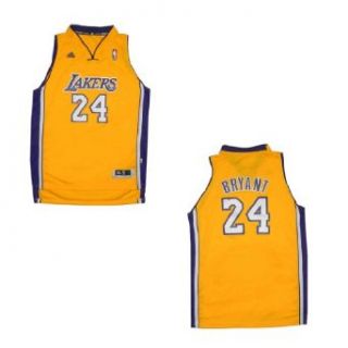 NBA Los Angeles Lakers Bryant #24 Boys Sleeveless Jersey Shirt XL Yellow & Purple Clothing