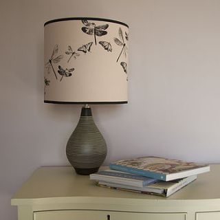 dragonflies and butterflies lampshade by weft bespoke design