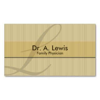 Physician and Medical Business Card   Monogram