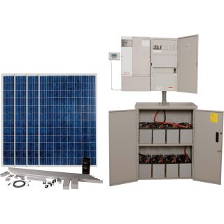 BPS Backup Solar Power Source — 6000 Watt System, 120 Volt, 8 Batteries, 4 Solar Panels, Model# 4SXW6000 8AGM  Complete Solar Packages