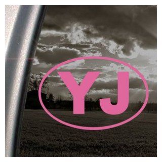 YJ EURO Pink Decal JEEP OFF ROAD WRANGLER Window Pink Sticker   Themed Classroom Displays And Decoration
