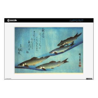 Ai (Trout)   Hiroshige's Japanese Fish Print 13" Laptop Decal