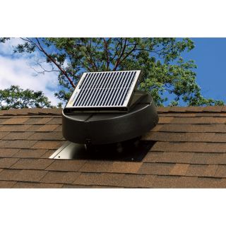 U.S. Sunlight Solar Powered Attic Fan — 10W, Ventilates 1350 Sq. Ft., Model# 9910TRP  Ventilation