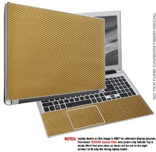 Decalrus Gold Carbon Fiber Skin for Toshiba Satellite C650 C655 C655D with 15.6 in screen(IMPORTANT Note Compare your laptop to "IDENTIFY" image on this listing for correct model) case cover C655D_CF2pcsGold Computers & Accessories