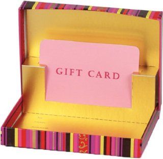 Holiday Mini Stripe Pop up Gift Card Box, 50 Boxes, 4 5/8"x3 3/8"x5/8" Health & Personal Care