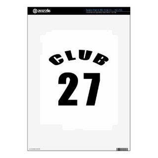 27 Club Birthday Designs Skins For iPad 3