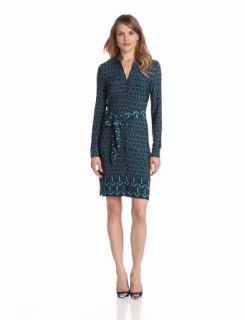 Vince Camuto Women's Printed Shift Dress With Self Tie At Waist, Green Print, 8