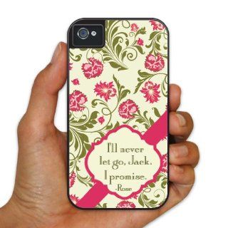 iPhone 4/4s BruteBoxTM  Titanic   Movie Quote   "I'll never let"   2 Part Rubber and Plastic Protective Case Cell Phones & Accessories