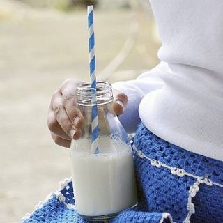 glass school milk bottle by follyhome