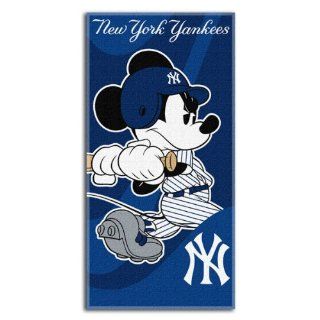MLB New York Yankees Mickey Mouse Beach Towel  Sports Fan Beach Towels  Sports & Outdoors