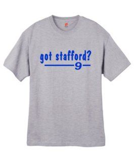 Mens Got Stafford ? Gray T Shirt Size Large  Novelty T Shirts  Sports & Outdoors