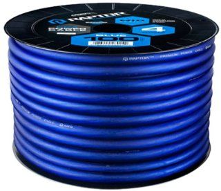 Raptor R44 100BL 100 Feet Mid Series Copper Clad Aluminum Power Cable, Blue  Vehicle Amplifier Power And Ground Cables 
