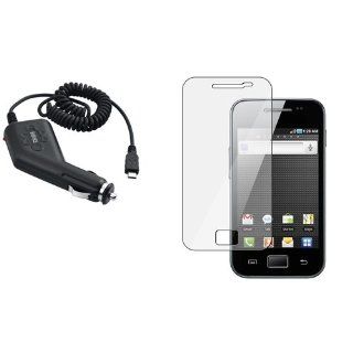 CommonByte For Samsung Galaxy Ace GT S5830 Micro USB Car DC Charger+LCD SP Pro Film Guard Cell Phones & Accessories