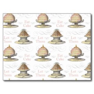 Let Them Eat Cake French Pastry Chef Post Card