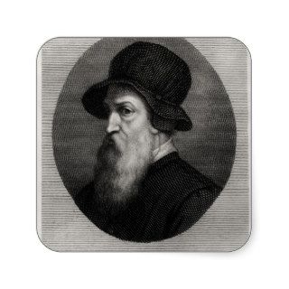Portrait Benvenuto Cellini  engraved by Stickers