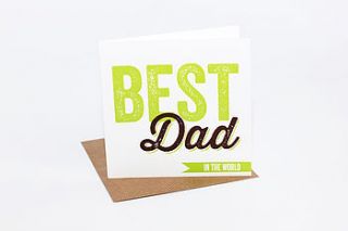 'best dad in the world' card by allihopa