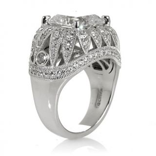 Jean Dousset 6.20ct Absolute™ Square Radiant and Pavé Milgrain "Su