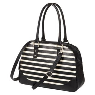 Merona® Striped Satchel Handbag   Black/White