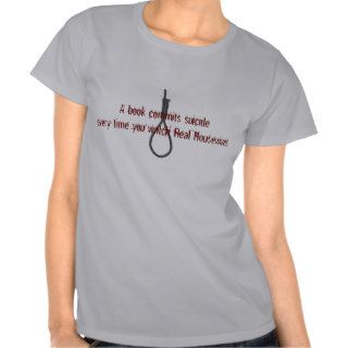 A Book Commits Suicide   Funny T Shirt