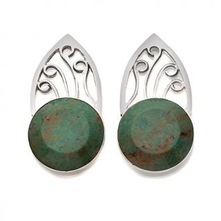 Jay King Alecia Green Turquoise Sterling Silver Earrings
