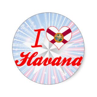 I Love Havana, Florida Round Sticker