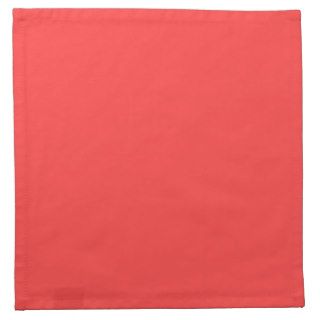 Coral Red Traditional Complementary Color Cloth Napkins