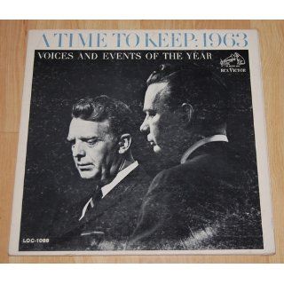 CHET HUNTLEY AND DAVID BRINKLEY A TIME TO KEEP 1963   VOICES AND EVENTS OF THE YEAR (LP Record) David and Huntley, Chet Brinkley Books