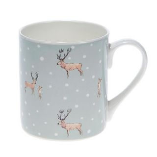 stag family china mug by sophie allport