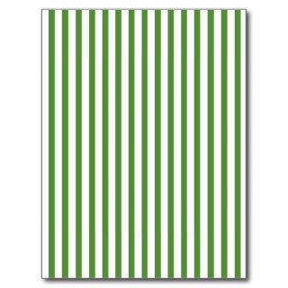 Green Vertical Stripes Post Card