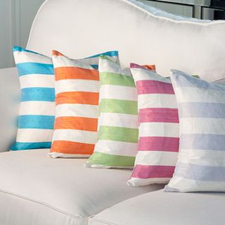 striped silk cushion covers by jodie byrne