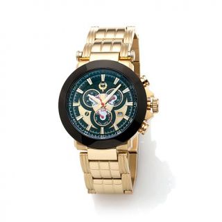 Brillier "Boyfriend" Goldtone Bracelet Watch