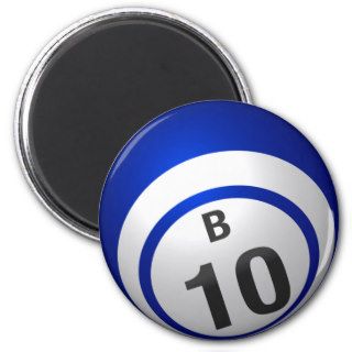 B10 bingo ball magnet