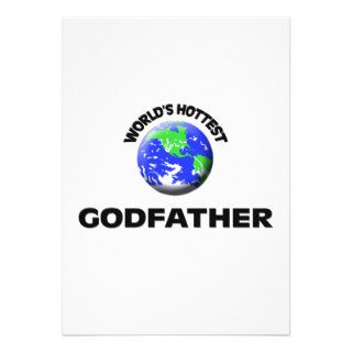 World's Hottest Godfather Custom Invitation