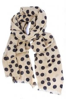 pure cashmere hot dot scarf by lullilu