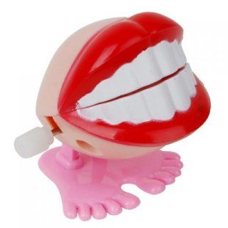 Wind Up Smile Teeth Hopping Toy Sports & Outdoors