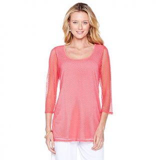 Slinky Brand Crochet Tunic with Attached Tank