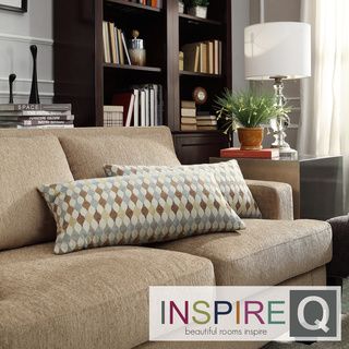 INSPIRE Q Drexel Diamond Impressions Kidney Pillow (Set of 2) INSPIRE Q Throw Pillows