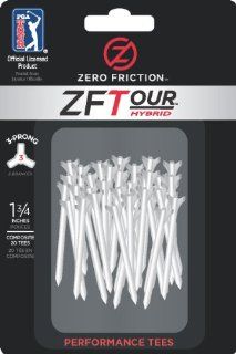 Zero Friction Tour 3 Prong Golf Tees  Yellow Golf Tees  Sports & Outdoors