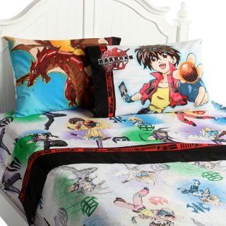 Bakugan Battle Brawlers Twin Sheet Set   Childrens Pillowcase And Sheet Sets