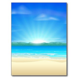 Summer sand beach background post card