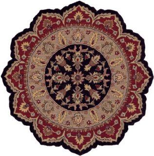 Shapes Black/Red 5' Star   Area Rugs