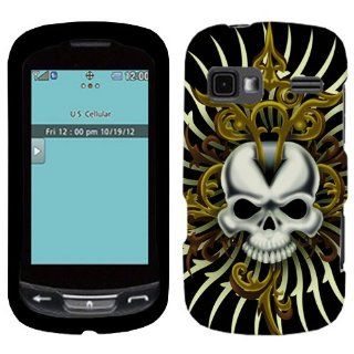 LG Freedom Skull Cross on Black Hard Case Phone Cover Cell Phones & Accessories