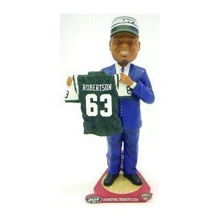 New York Jets Dewayne Robertson Draft Pick Forever Collectibles Bobble Head  Sports Fan Bobble Head Toy Figures  Sports & Outdoors